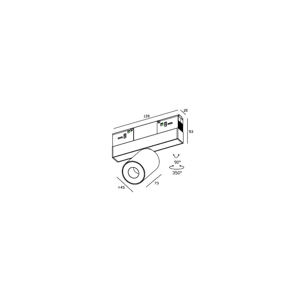Skarlat RGD2016 3W BK 4000K 4