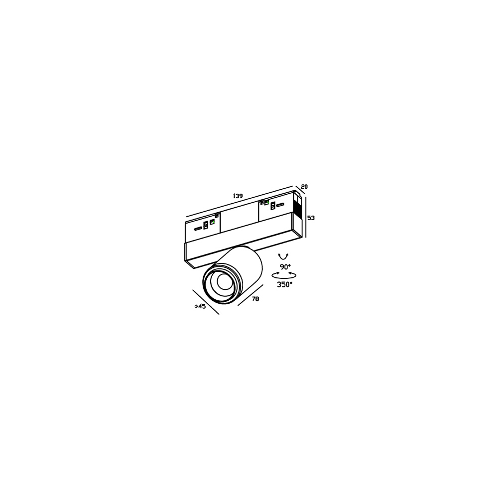 Skarlat RGD2027 7W BK 3000K 6