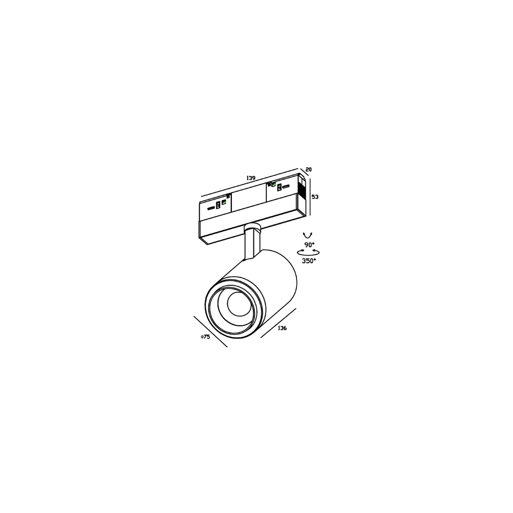 Skarlat RGD2029 18W BK 3000K 5