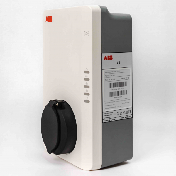 Зарядна станція ABB для електромобілів TAC-W7-T-0 Terra AC wallbox розетка Тип 2, 1Ф/32A 7,4кВт