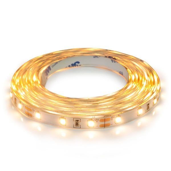 LED стрічка 12В 2835-60-WW-20 6,5Вт 940Лм Білий Теплий 2800-3200K IP20 8мм 14498