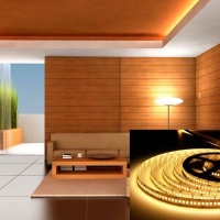 LED стрічка 12В ST-12-2835-240-WW-20 2800-3200K 20Вт 2300Лм Білий теплий IP20 10мм