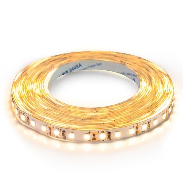 LED стрічка 12В 2835-120-WW-20 13,5Вт 1920Лм Білий Теплий 3000К IP20 8мм 14501