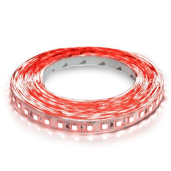LED стрічка 12В ST-12-2835-120-R-20 10Вт 810Лм Червоний IP20 8мм 14483