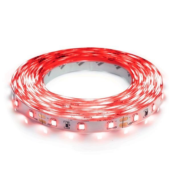LED стрічка 12В ST-12-2835-60-R-20 4,8Вт 300Лм Червоний IP20 8мм 15097