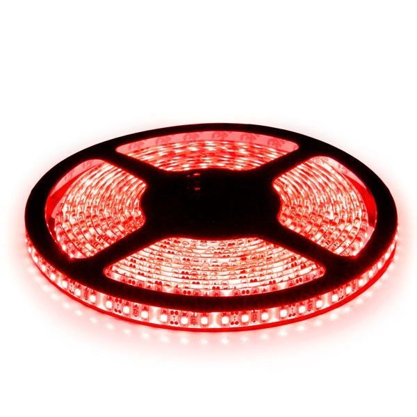LED стрічка 12В ST-12-2835-120-R-65 9Вт 560Лм Червоний IP65 8мм 16868