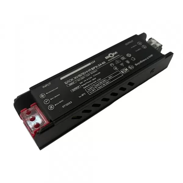 Блок живлення 24В 60Вт BPX-24-60 2,5А IP20 Slim