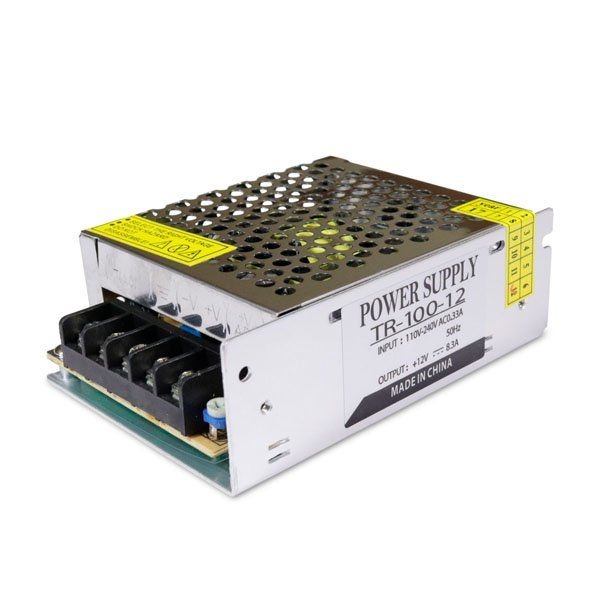 Блок живлення 12В 100Вт 8.5А TR-100 IP20 перфорований 1280