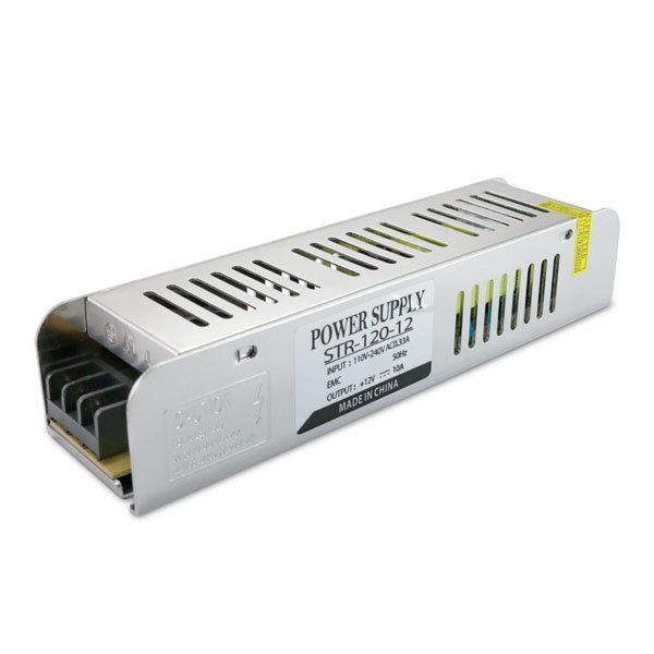 Блок живлення 12В 120Вт 10А STR-120-12 IP20 Slim перфорований 11671