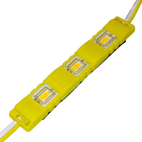 LED модуль BRT M2 5630-3 led Y 1,5Вт, 12В IP65 Жовтий лінзи 1339