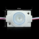 LED модуль 12В 098 МТК-3030-1Led-W-1,5W 6000K лінза бочка