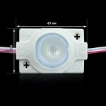 LED модуль 12В 098 МТК-3030-1Led-W-1,5W 6000K лінза бочка