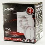Витяжний вентилятор Dospel STYL 120 WP-P з клапаном та шнурком