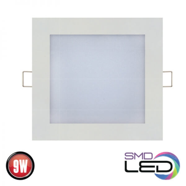LED світильник врізний HOROZ SLIM/Sq-9 9Вт 4200K квадратний