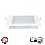 LED світильник врізний HOROZ SLIM/Sq-12 12Вт 4200К квадратний