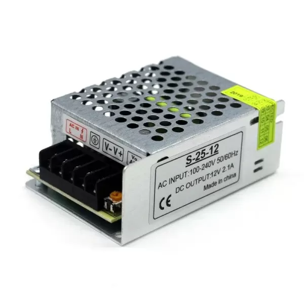 Блок живлення 12В LEDTech S-25-12 2А 25Вт перфорований
