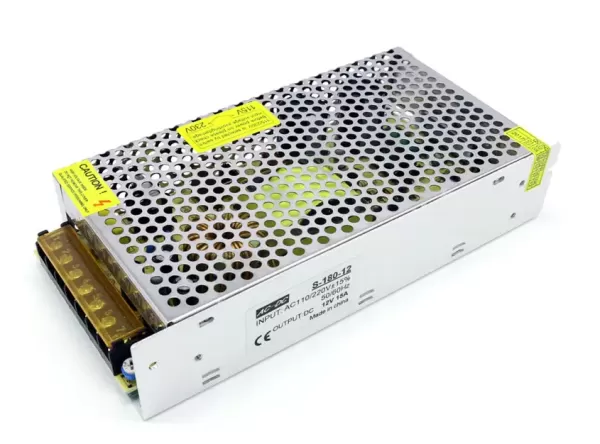 Блок живлення 12В LEDTech S-180-12 15А 180Вт перфорований