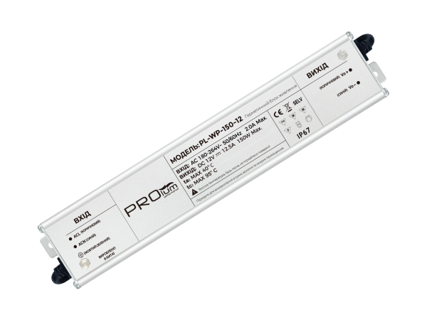 223012 Блок живлення WPS 150Вт 12В 12,5А IP67 Slim герметичний