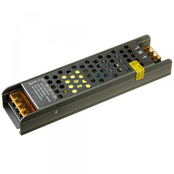 Блок живлення NEW AVT 12В 150Вт 12,5А IP20 Slim перфорований