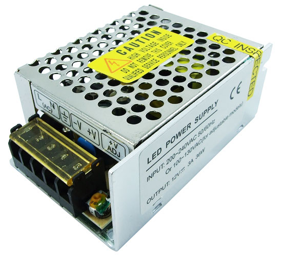 Блок живлення JINBO JLV-12036K 12В 36Вт 3А IP20 метал перфорований