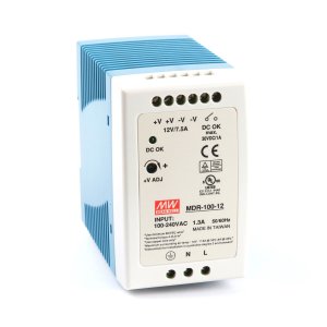Блок живлення 12В 90Вт 7,5A IP20 MDR-100-12 на DIN-рейку
