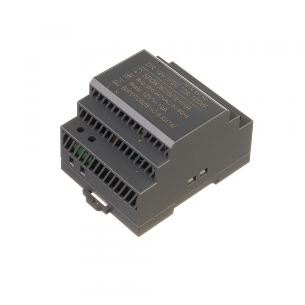 Блок живлення на DIN-рейку 12В 10А 120Вт IP20 DR