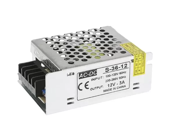 Блок живлення 12В LEDTech S-36-12 3А 36Вт перфорований