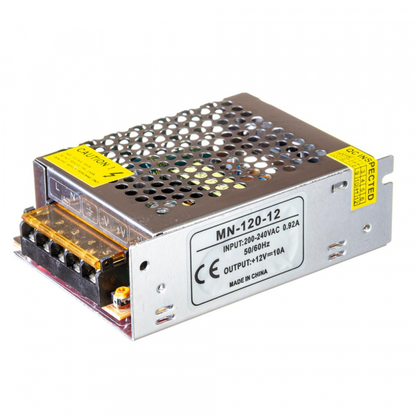 Блок живлення led 12В MN-120-12 10A 120 Bт IP20 перфорований