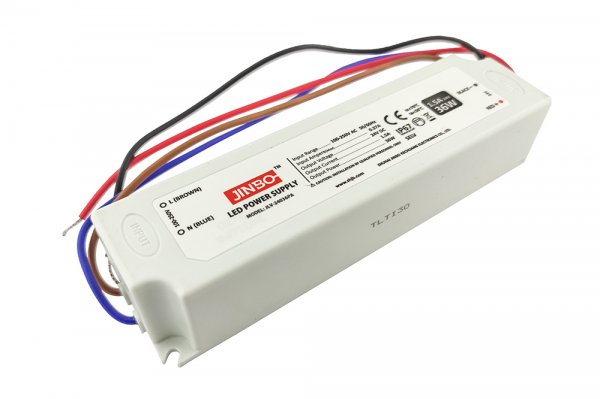 Блок питания 24В 36Вт 1,5А JLV-24036PA JINBO IP67 пластиковий