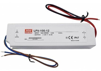 Блок живлення 12В 102Вт 8,5A IP67 LPV-100-12 пластиковий герметичний