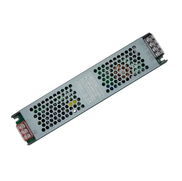 223038 Блок живлення 12В 400Вт 33,3А IP20 PL-SP-400-12 Slim перфорований