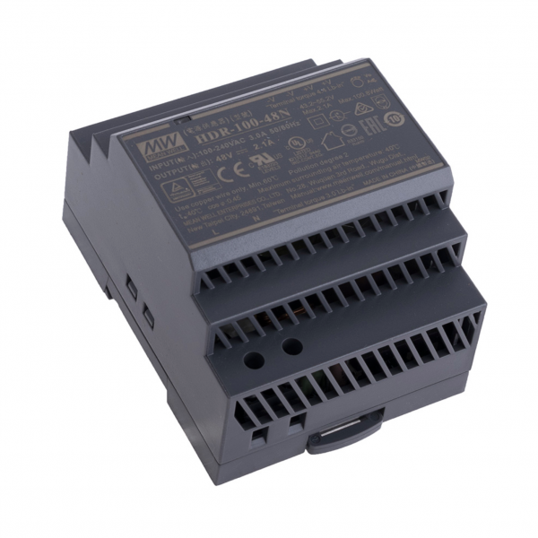 Блок живлення HDR-100-48N 100,8Вт 48В 2,1A IP20 на DIN-рейку
