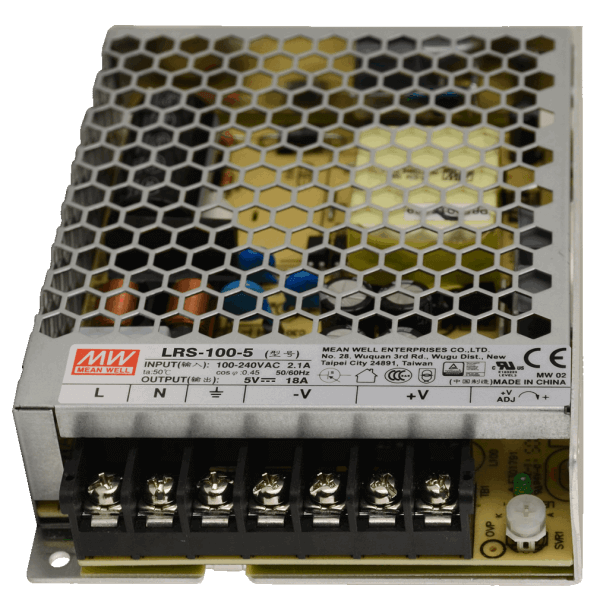 Блок живлення 5В 100Вт 18A IP20 LRS-100-5 перфорований