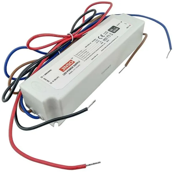 Блок живлення JINBO JLV-12036PA 12В 36Вт 3А IP67 пластик
