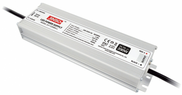Блок живлення 24В 200Вт JLV-24200KA-L JINBO IP67 герметичний метал