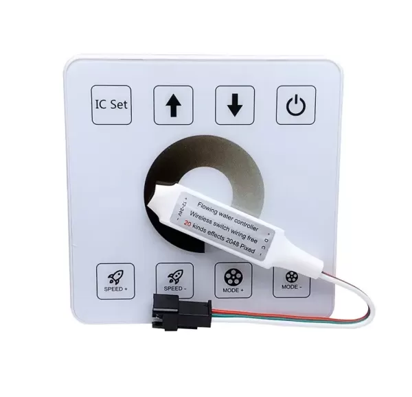 Радіо контролер SPI monochrome Smart RUN RF-Touch panel DC12-24V Для одноколірної адресної стрічки біжуча хвиля