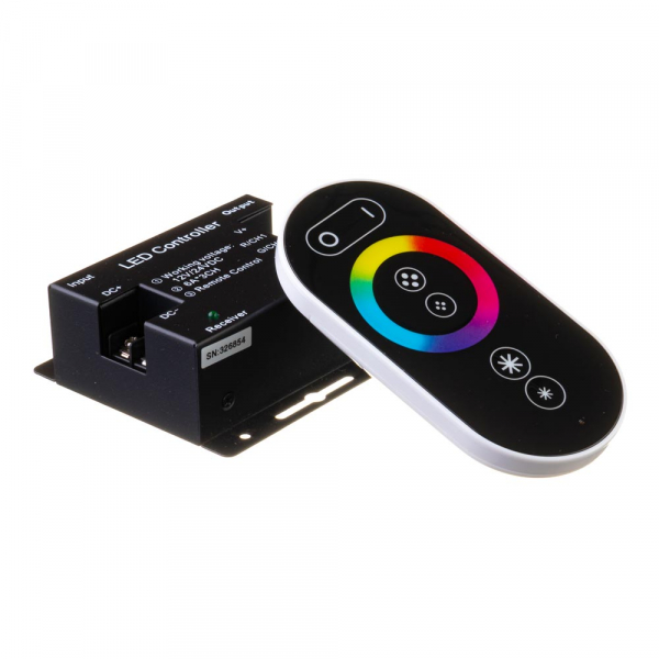 Led контролер світлодіодний RGB 24А 12Вт Чорний RR 6 кнопок
