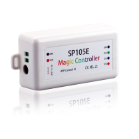 Контролер PROLUM SPI RGB Bluetooth 4PIN Max 2048px DC12-24V Для одноколірної адресної стрічки біжуча хвиля
