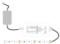 Контролер RGB 12-24В 18A RF 5K Білий сенсорний пульт 402004