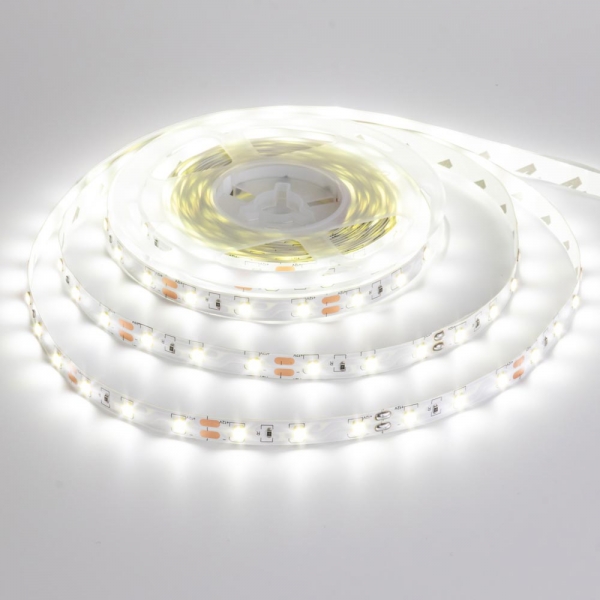 LED стрічка 12В MTK-300WF3528-12 4,8Вт 330Лм Білий Холодний IP65 8мм