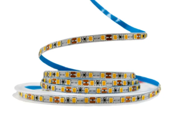 LED стрічка 12В 2835-120 10Вт 1300Лм Білий Теплий 2800-3200K IP20 5мм
