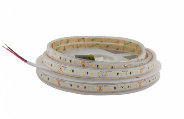 LED стрічка 24В RISHANG RV30C0TC-A 2835-120-IP67-WW-10-24 9,6Вт 860Лм Білий Теплий 2700K CRI80 10мм
