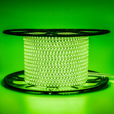 Led стрічка 220В 10-G AVT-120G2835-220В-6Вт Зелений IP65 10х6мм