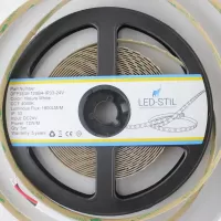 LED стрічка 24В DFP2835-128B4-IP33-24В 128-2835-24В-IP33 12Вт 1800Лм Білий Нейтральний 4000K CRI 85+ 10мм