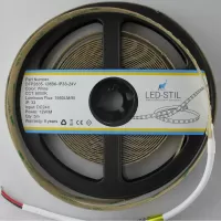 LED стрічка 24В DFP2835-128B6-IP33-24В 128-2835-24В-IP33 12Вт 1950Лм Білий Холодний 6000K CRI 85+ 10мм