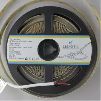 LED стрічка 24В DFP2835-192C6-IP33-24В 192-2835-24В-IP33 18Вт 2900Лм Білий Холодний 6000K CRI 85+ 10мм
