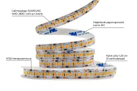 LED стрічка 12В 2835-240 19Вт 2400Лм Білий Теплий 2700-3000К IP20 10мм