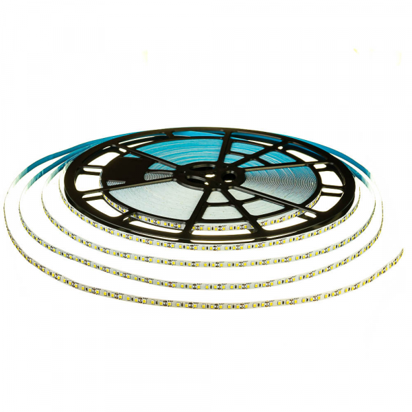 LED стрічка 12В AVT-600CW3528-12 SMD 2835 120 LED 9,6Вт 1200Лм Білий Ультрахолодний 9000K-12000K IP20 50м 8мм