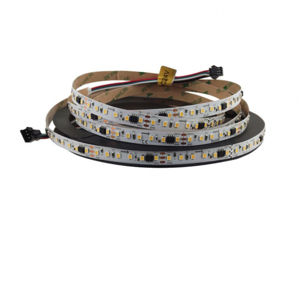 LED стрічка 24В 2835-120-IP20-NW/SMART-10-24 chip UCS1903 18Вт 1800Лм Білий Нейтральний 4000-4300K CRI90 10мм