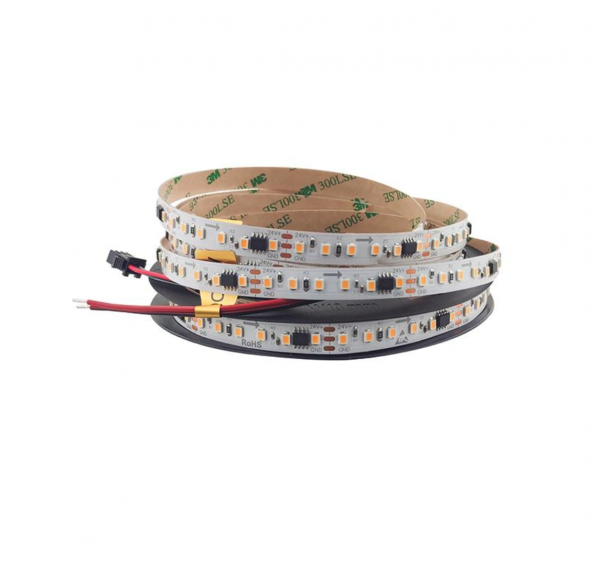 LED стрічка 24В 2835-120-IP20-WW/SMART-10-24 chip UCS1903 18Вт 1800Лм Білий Теплий 3000K 10мм
